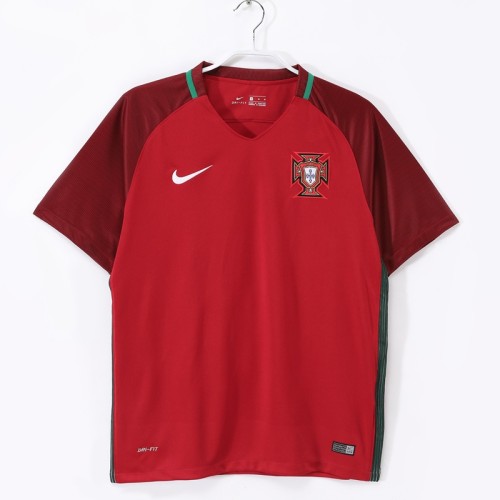 Retro Portugal 2016 home football Jersey