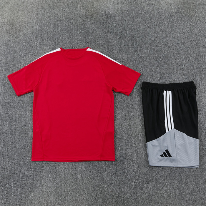 26/27 Spain kids short -sleeved training suit red