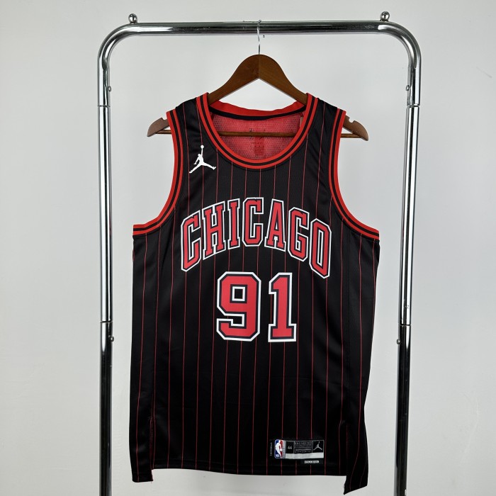 NBA Chicago Bulls #91 RODMAN Basketball Jersey