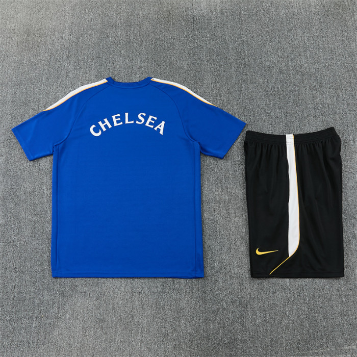 26/27 Chelsea short sleeved Kids training suit blue