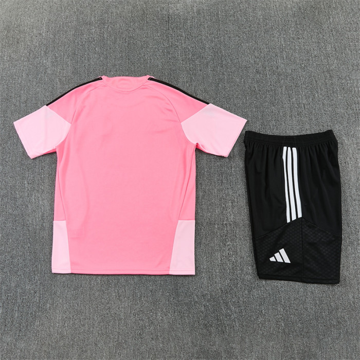 26/27 Inter Miami short -sleeved training suit pink