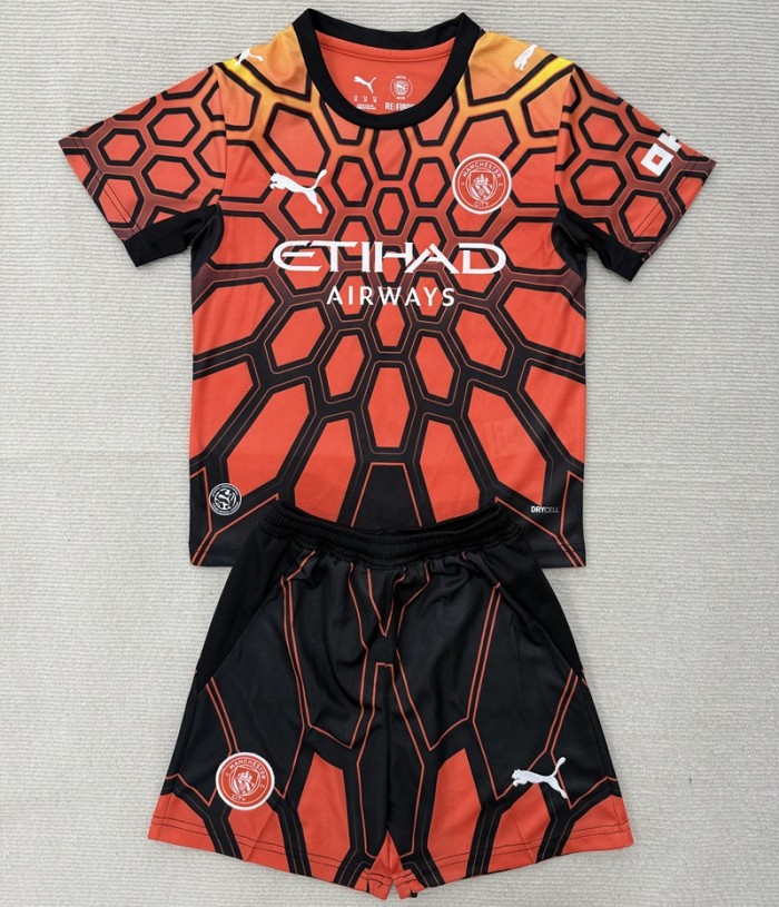 26/27 Manchester City goalkeeper kids kit orange