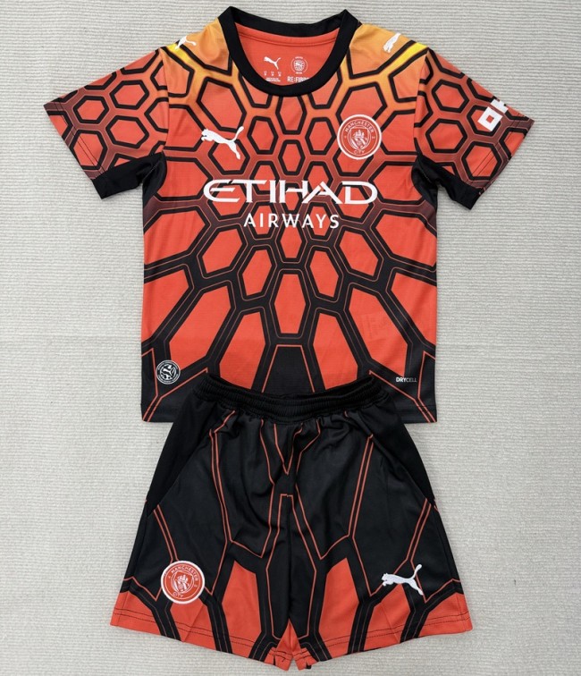 26/27 Manchester City goalkeeper kids kit orange