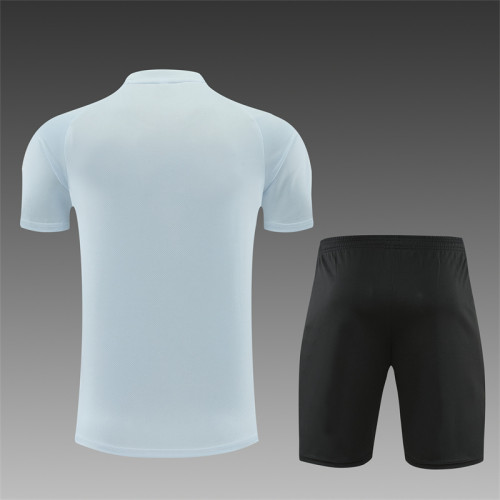 26/27 Barcelona Short sleeve Adult training suit light gray