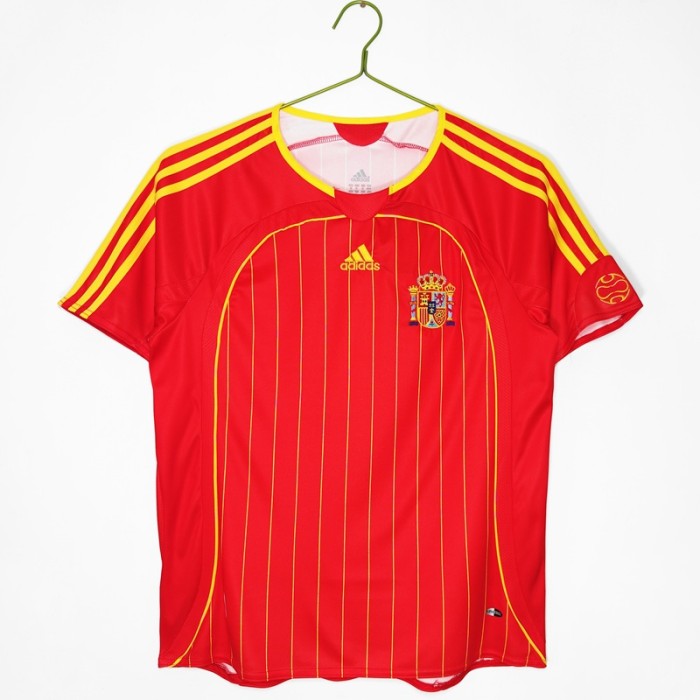 Retro 2006 Spain home football Jersey