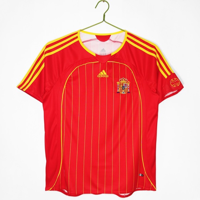 Retro 2006 Spain home football Jersey