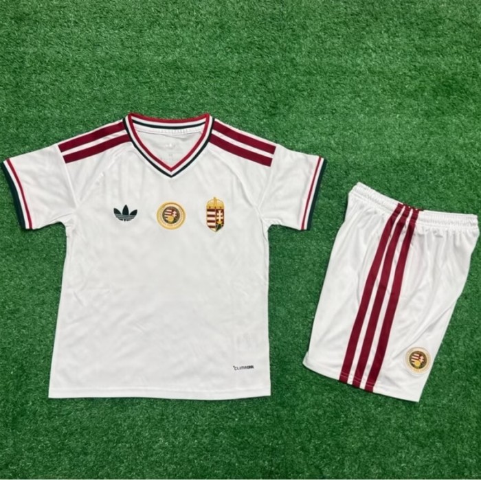 26/27 Hungary Away kids kit football Jersey