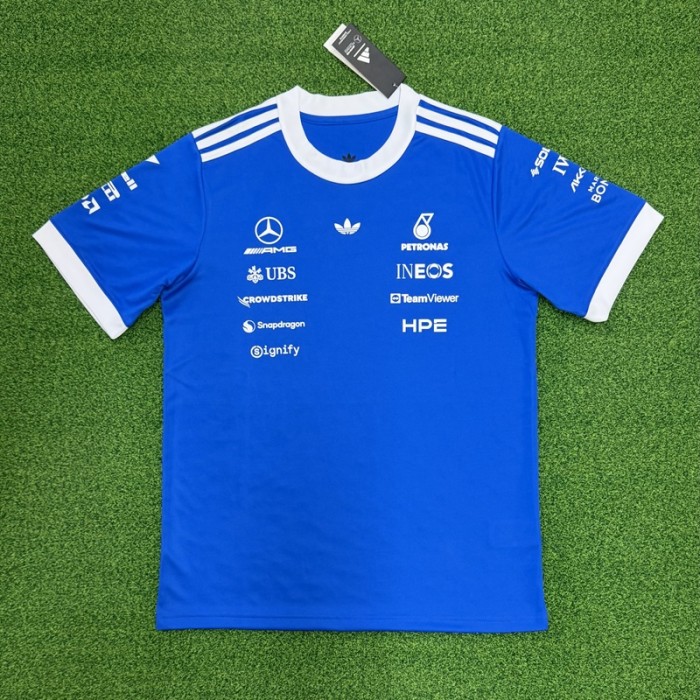 2026 Mercedes F1 shirt blue