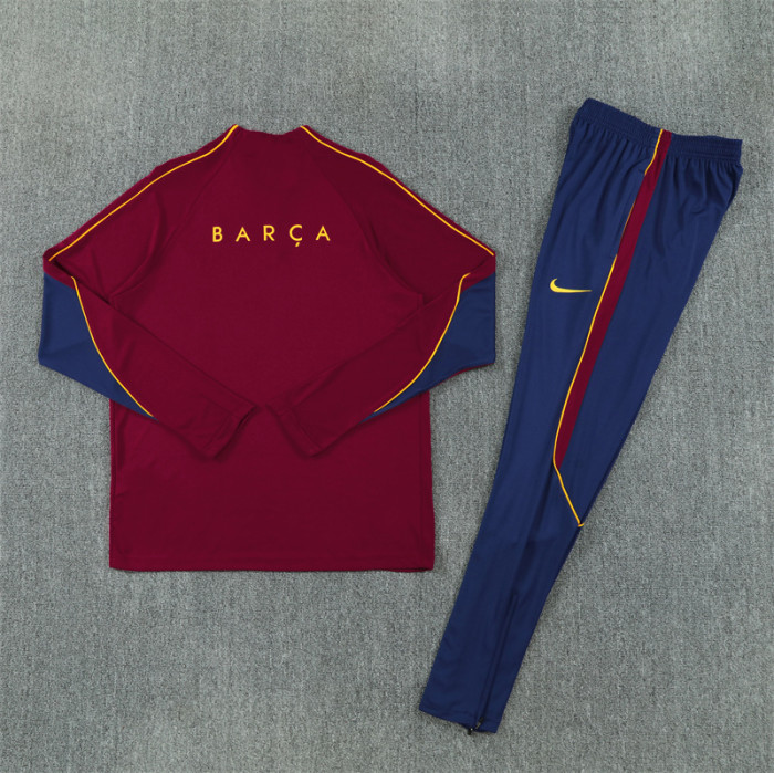26/27 Barcelona kids training suit light maroon