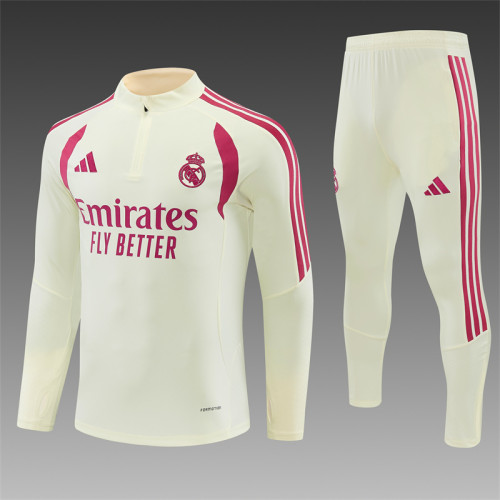 26/27 Real Madrid Adult training suit beige