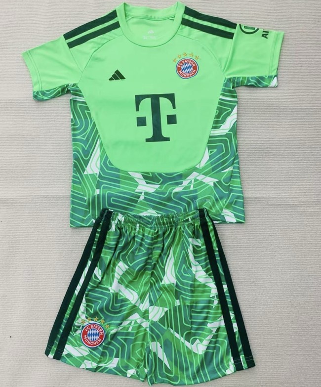 26/27 bayern munich Goalkeeper kids kit green
