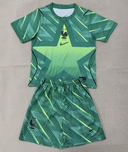 26/27 France goalkeeper kids kit green