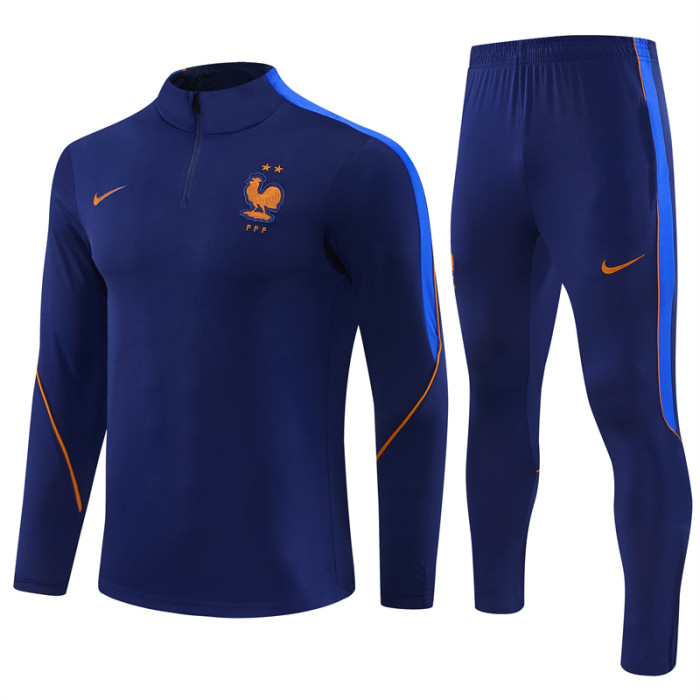 26/27 France kids training suit Royal Blue