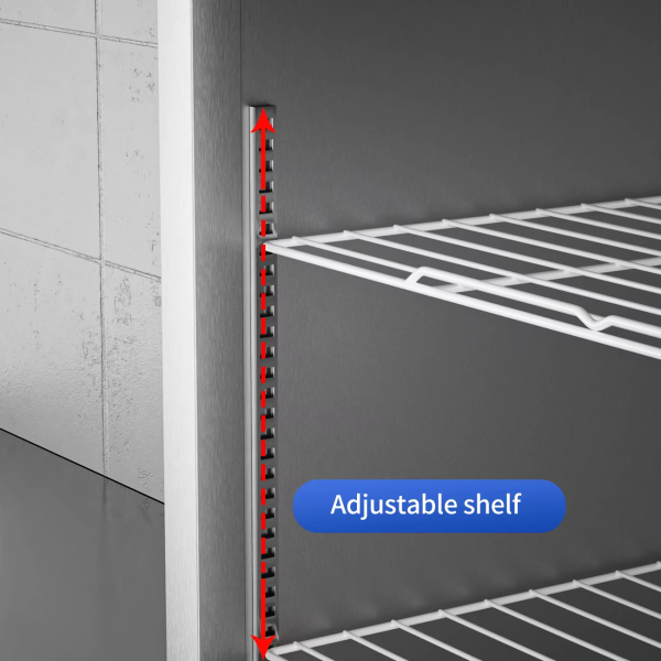 2-door hanging commercial display refrigerator