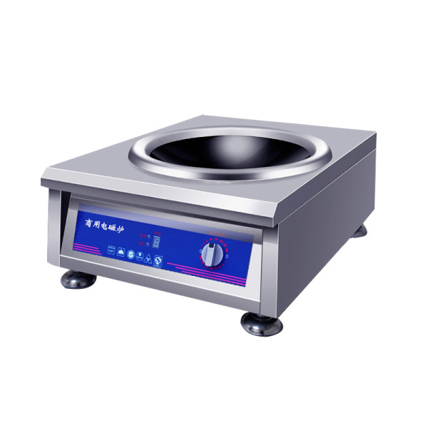 Commercial induction wok cooker