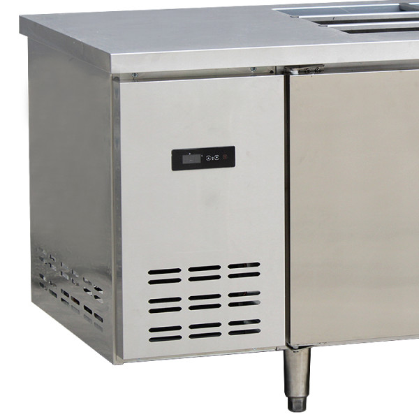 Salad Top Display Refrigerator Counter Display