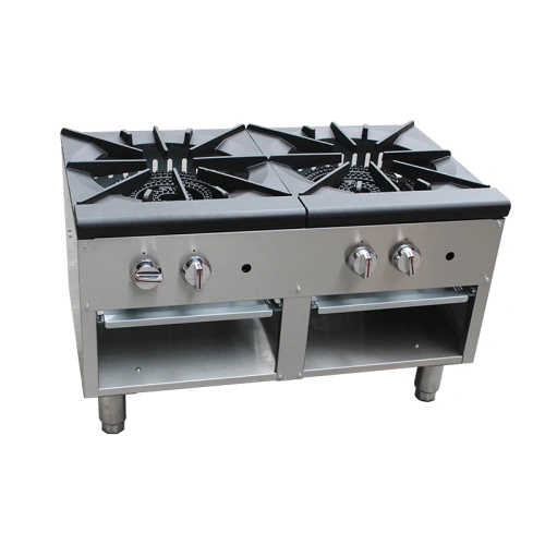 2 commercial gas stock pot range