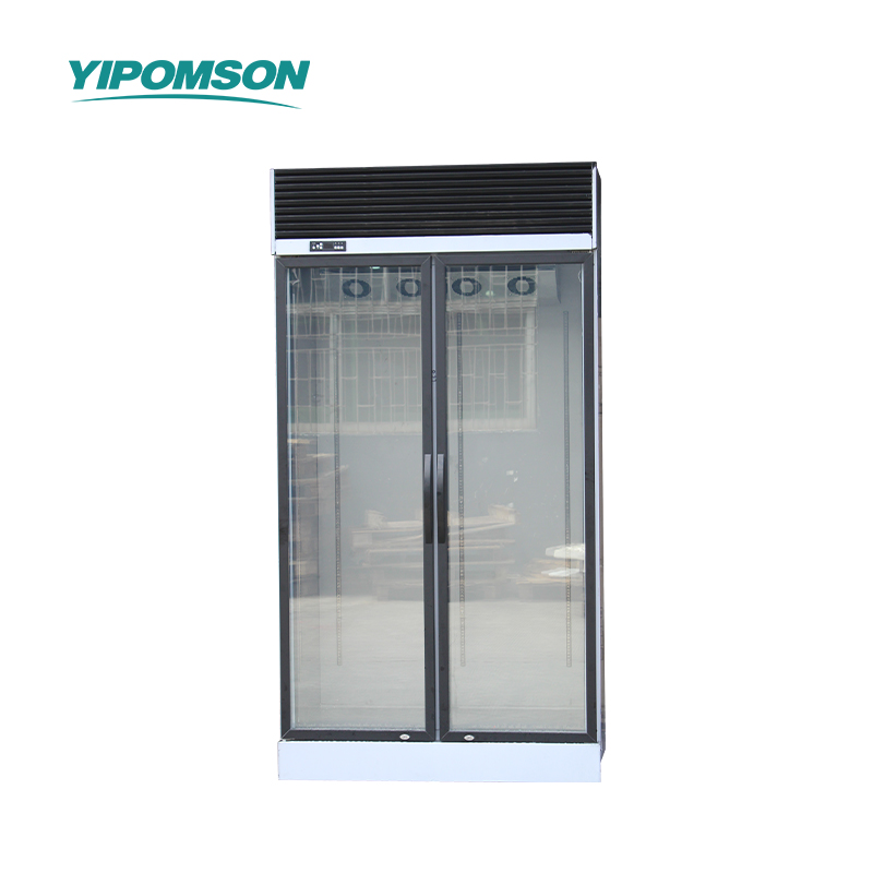 Double glass door fridge for food and drinks Double glass door fridge for food and drinks