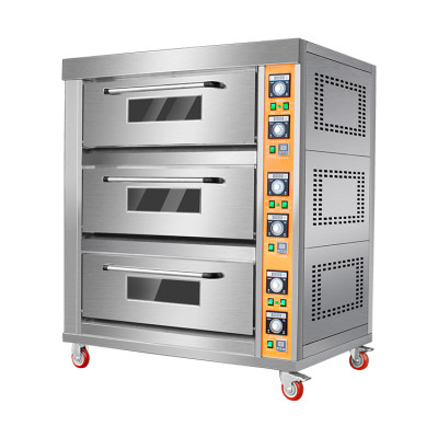 Industrial 3 Deck 6 Tray Oven