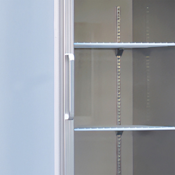 Glass door refrigerator for convenience stores