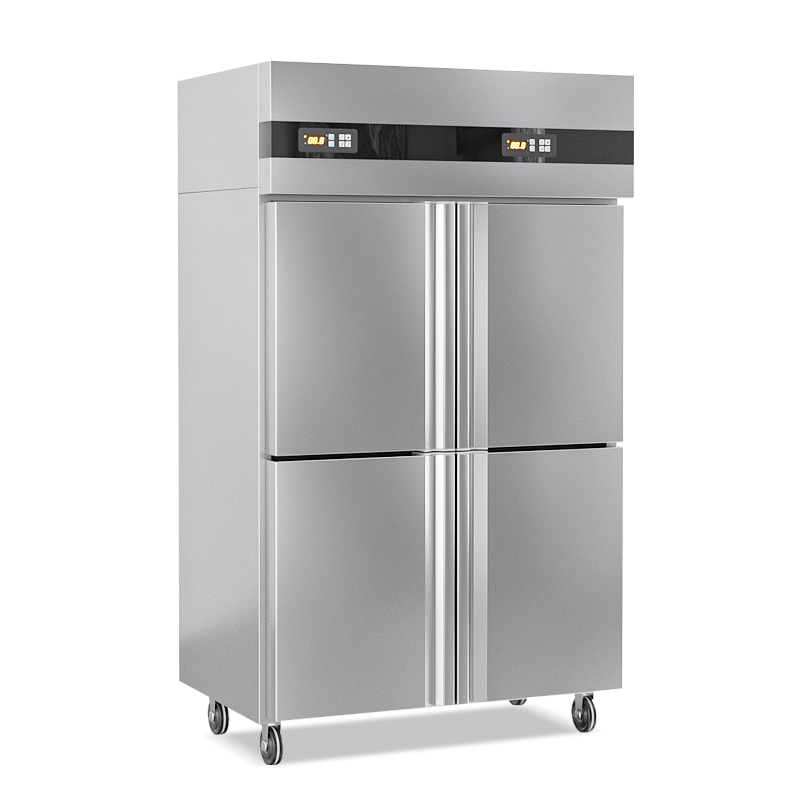 Four-Door Dual Temperature Refrigerator for Restaurants and Supermarkets