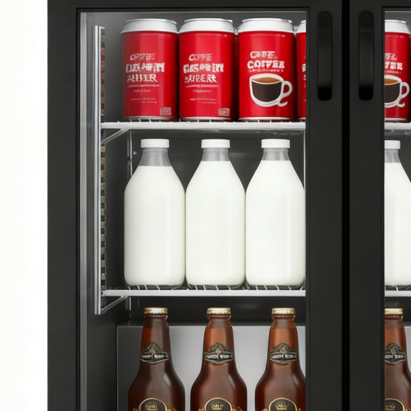 Large Capacity Glass Door Fridge for Drinks