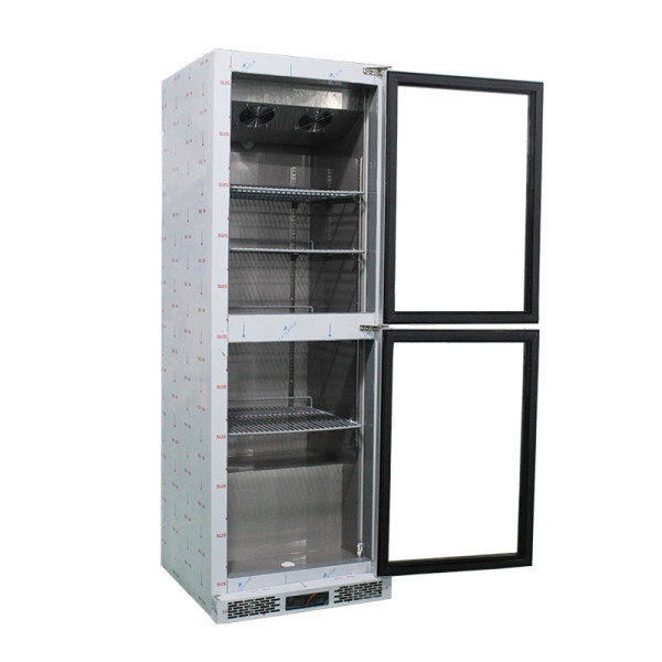 CE certified glass door cooler for retail food