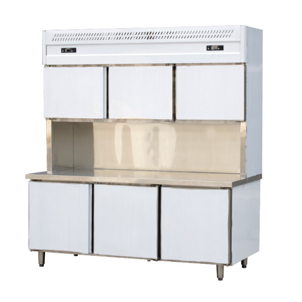 Supermarket standing commercial freezer 3 door