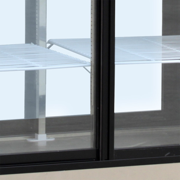 Double Glass Doors Transparent Refrigerator
