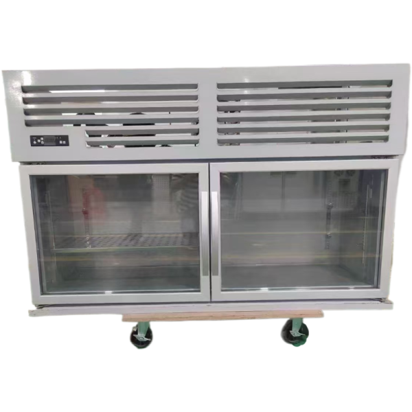 2-door hanging commercial display refrigerator