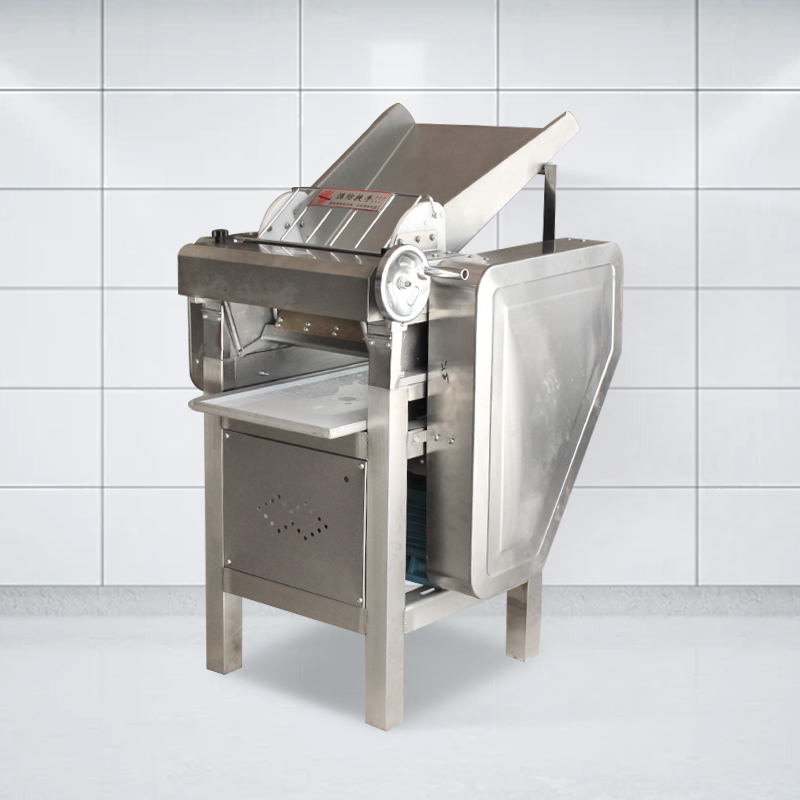 The operation flow of commercial dough press