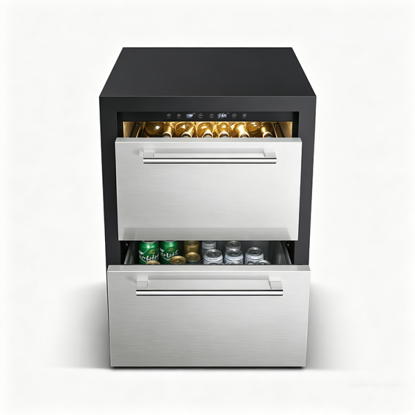 Dual Drawer Beverage Cooler