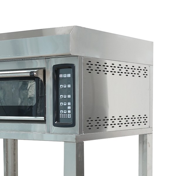 Dual-Level Gas Tray Oven for Bread