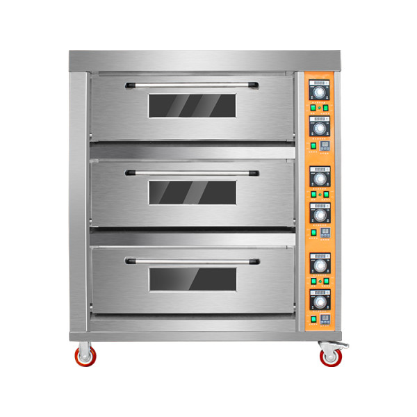 Industrial 3 Deck 6 Tray Oven
