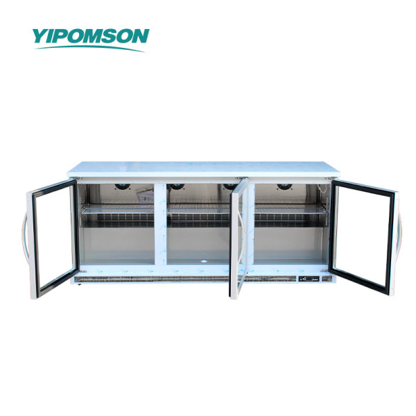 Triple Glass Door Beverage Fridge for Bars