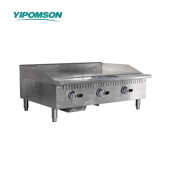 Professional 3-Burner Gas Griddle with Thermostatic Control