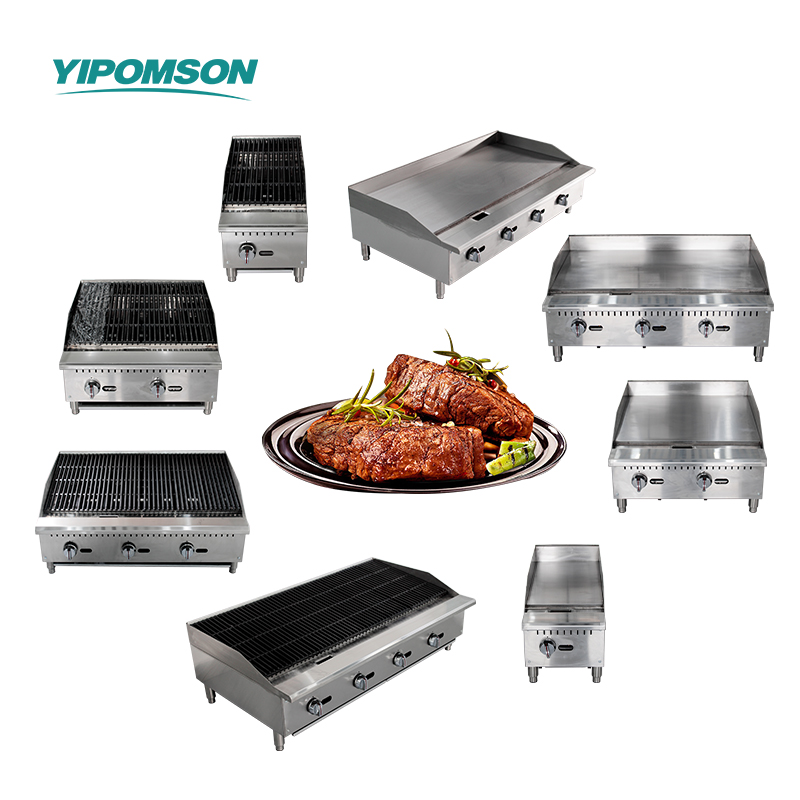 Commercial teppanyaki flat grill