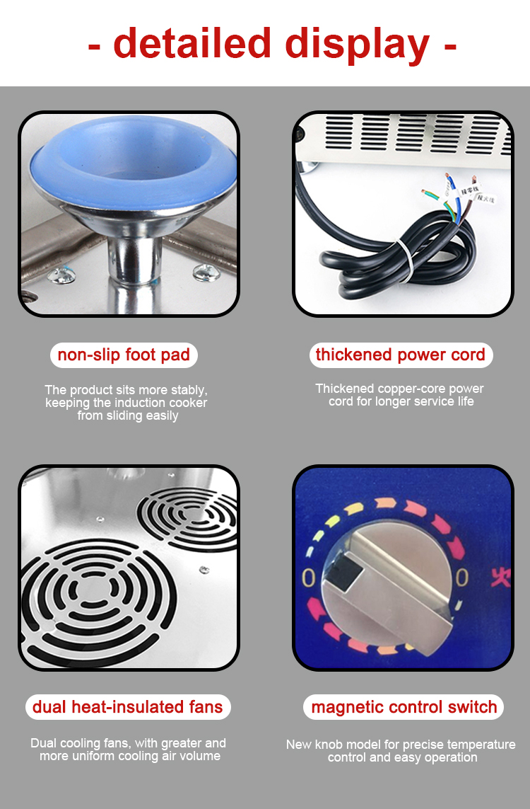 Commercial induction wok cooker Commercial induction wok cooker