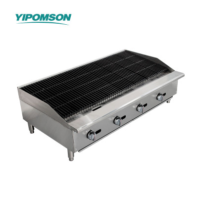 4 Burner Countertop BBQ grill for restaurants