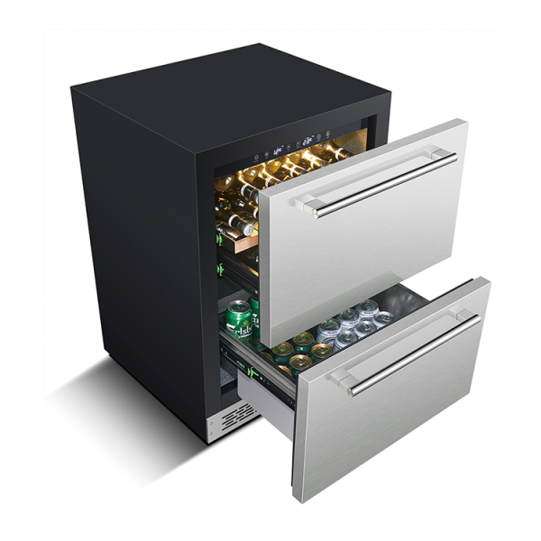 Dual Drawer Beverage Cooler
