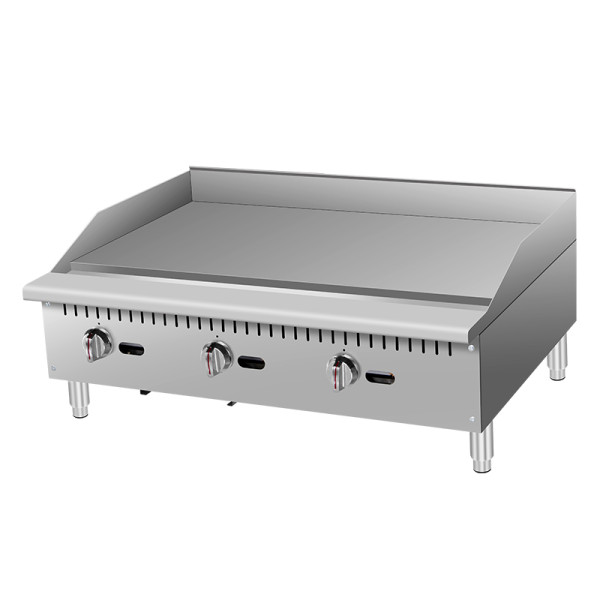 Countertop commercial griddle 3 burner