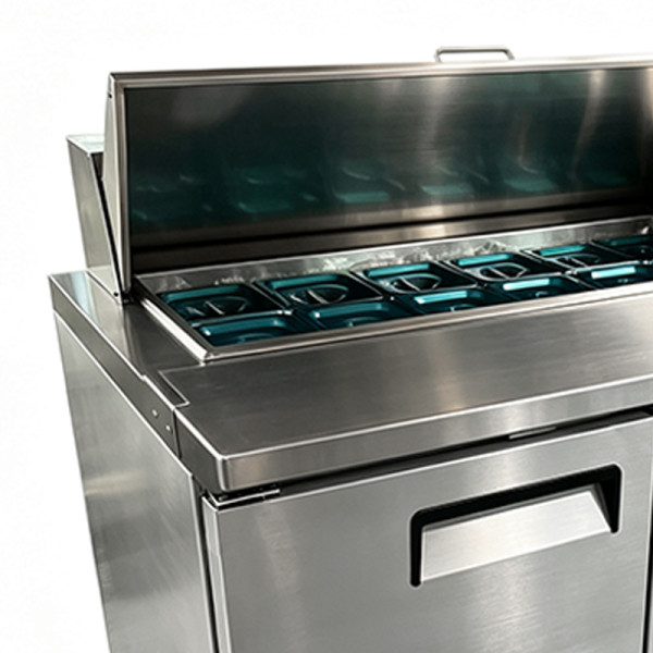 3 Door Stainless Steel Sandwich Prep Refrigerator