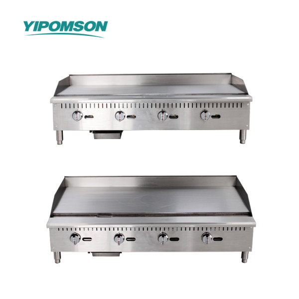 Yipomson Commercial 4-Burner Gas Griddle