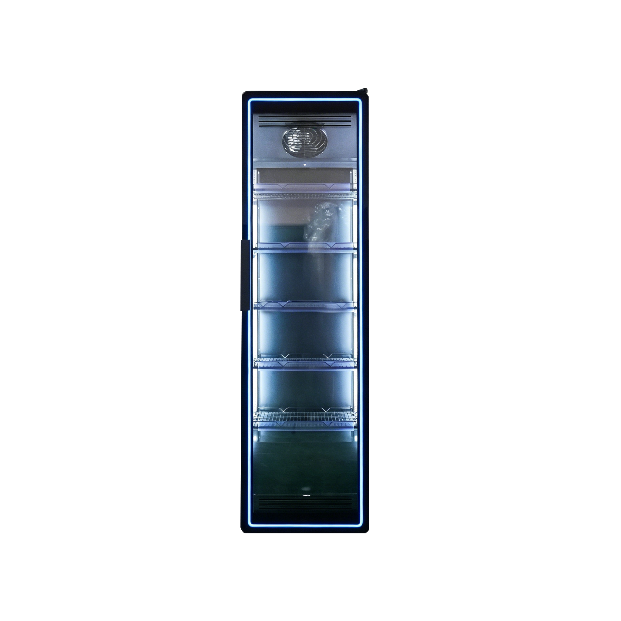 tall glass door cooler with lock