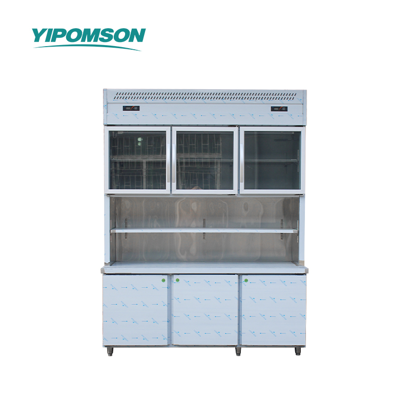 Supermarket stainless steel combination fridge