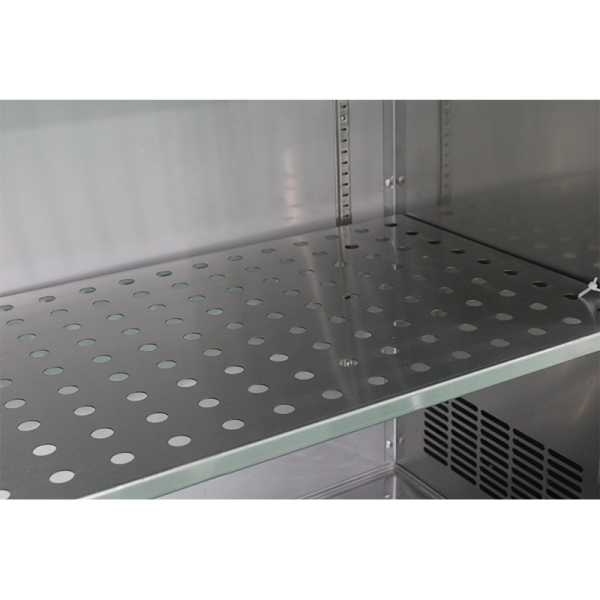 Large capacity stainless steel prep fridge