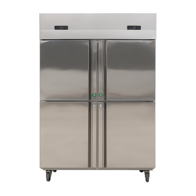 Catering upright refrigerator with shelves