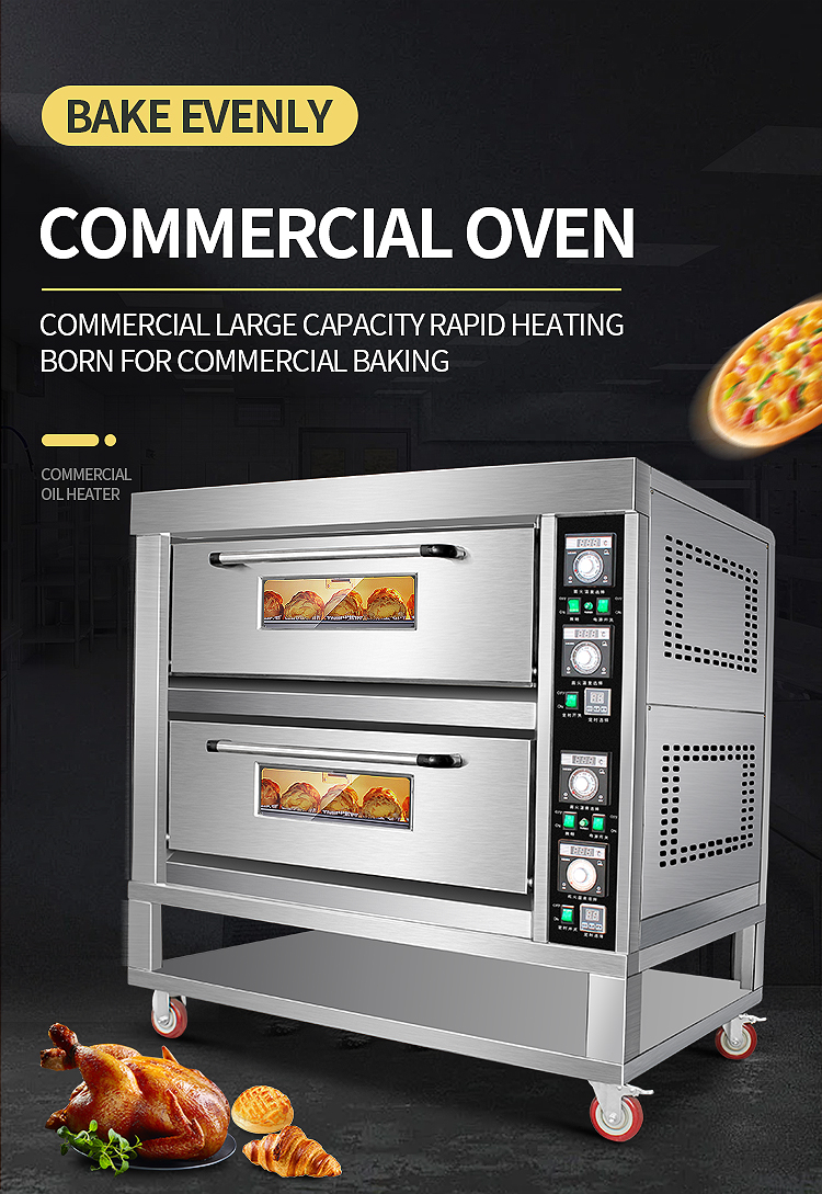 Commercial Convection Oven with Double-Layer Heating Technology