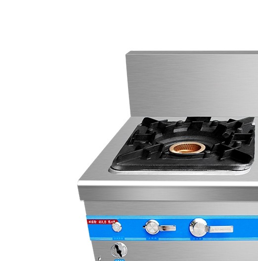 Stainless Steel 2 Heads Gas Range Cooker