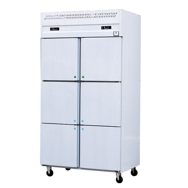 Three-layers 6-door stainless steel freezer